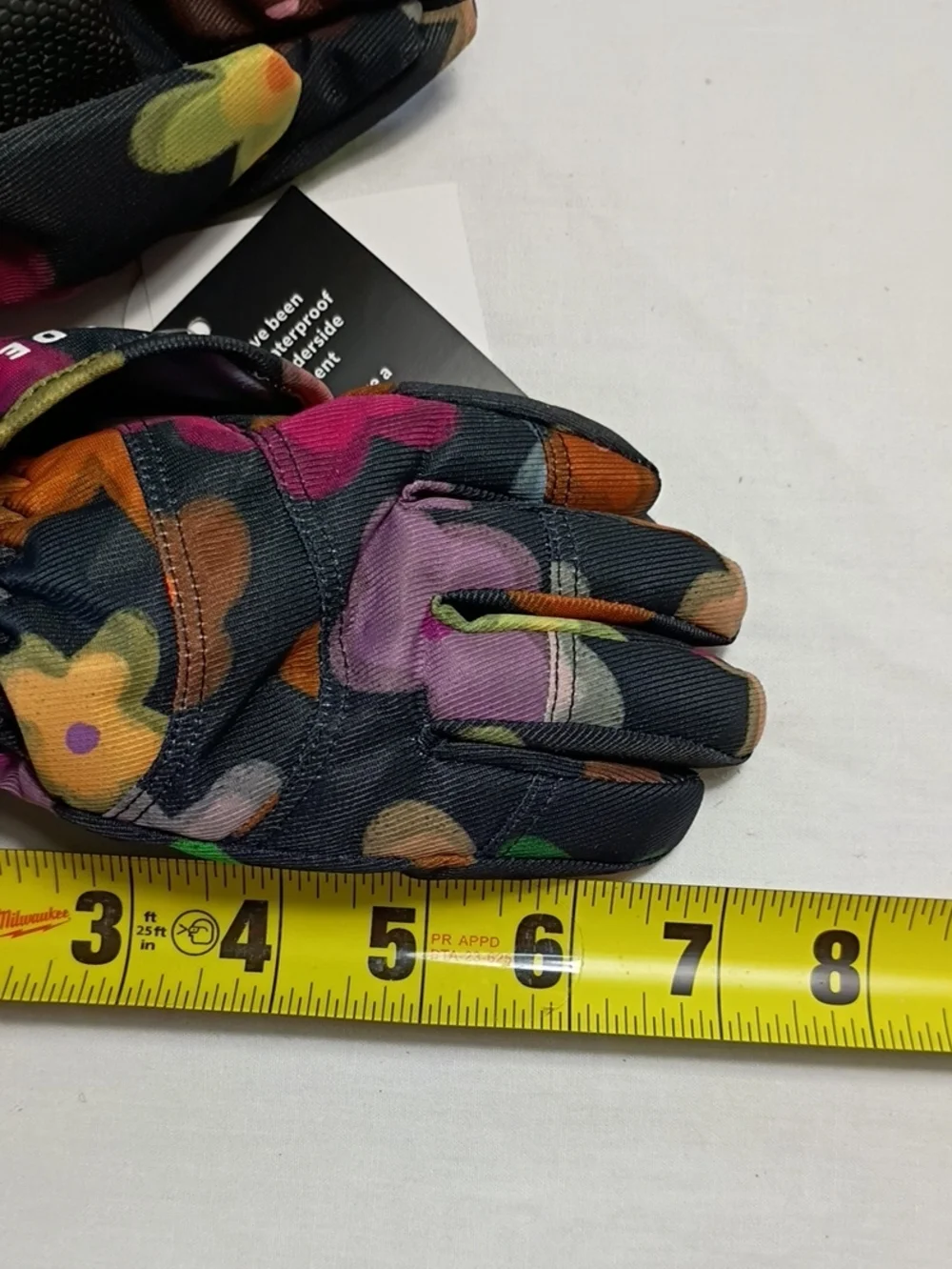 NWT Boulder Gear Flurry Glove Chalk Floral Print Gloves Toddler Girls Small